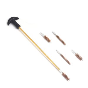 Motanar Gun Handgun Cleaning Kit for .22 .38/.357/9mm .40 .45 Caliber, Universal Pistol Gun Brush with Bronze Bore Brush, Brass Jag and Slotted Adapter