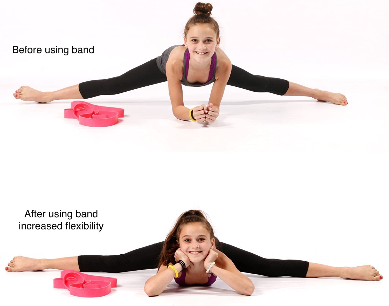 Ballet Stretch Band for Dance, Gymnastics, Cheerleading, Pilates. Improves Elastic Flexibility and Enhances Daily Stretching - Designed by PS Athletic