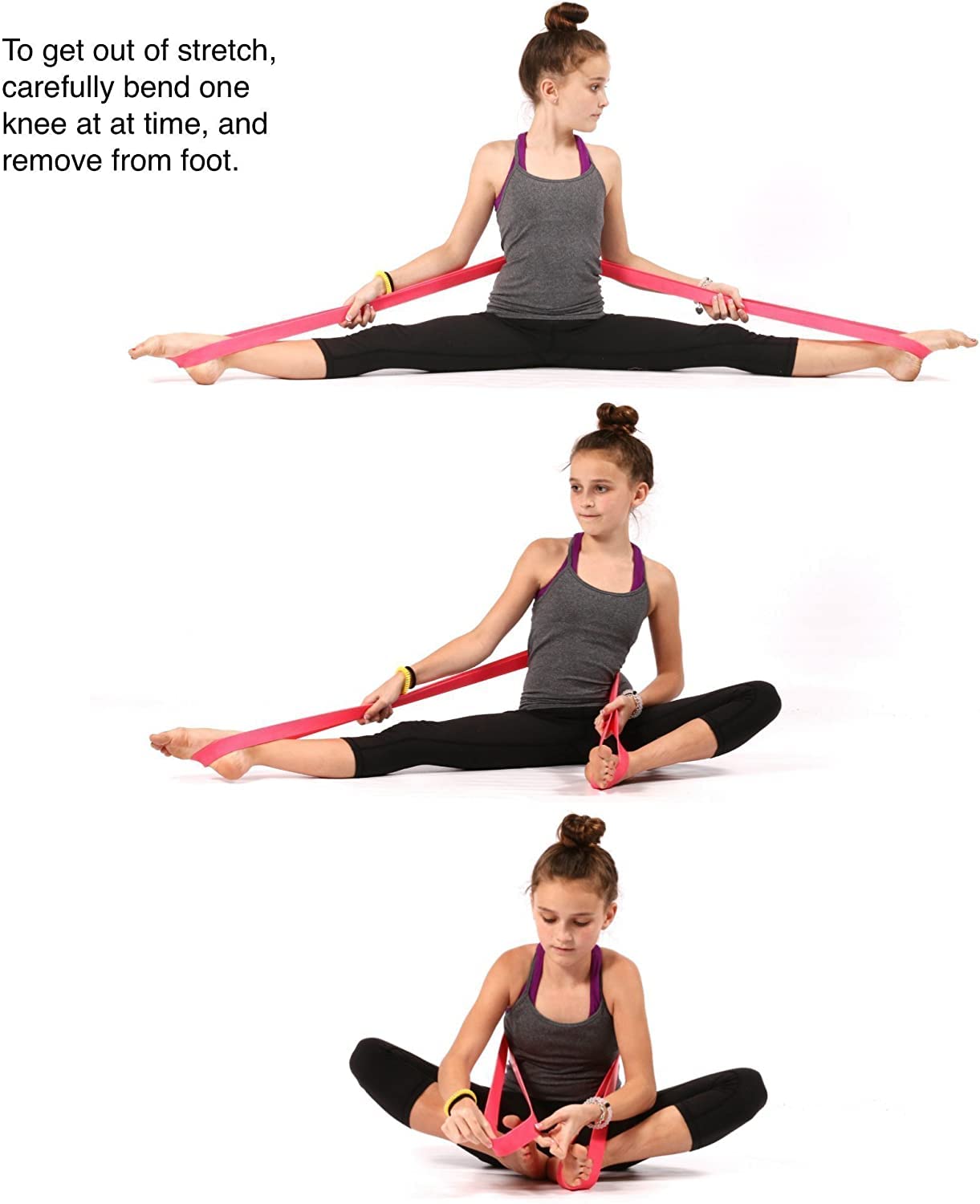 Ballet Stretch Band for Dance, Gymnastics, Cheerleading, Pilates. Improves Elastic Flexibility and Enhances Daily Stretching - Designed by PS Athletic