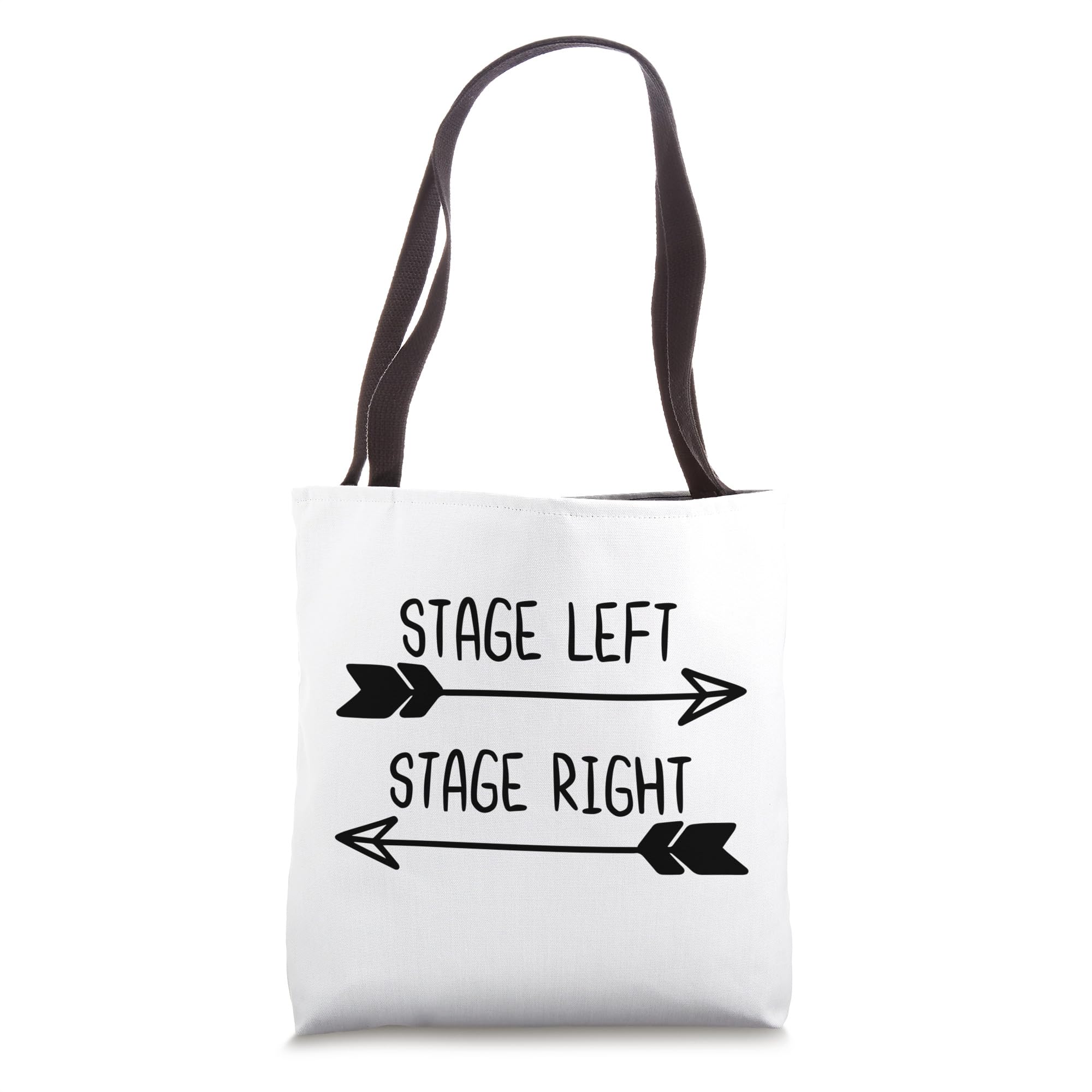 Stage Left Stage Right Theater Broadway Musical Actor Tote Bag