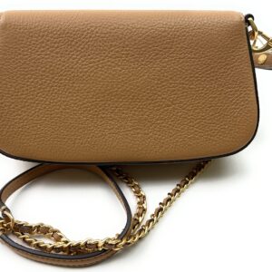 Tory Burch Britten Convertible Crossbody Bag With Gold Hardware (Tiramisu)