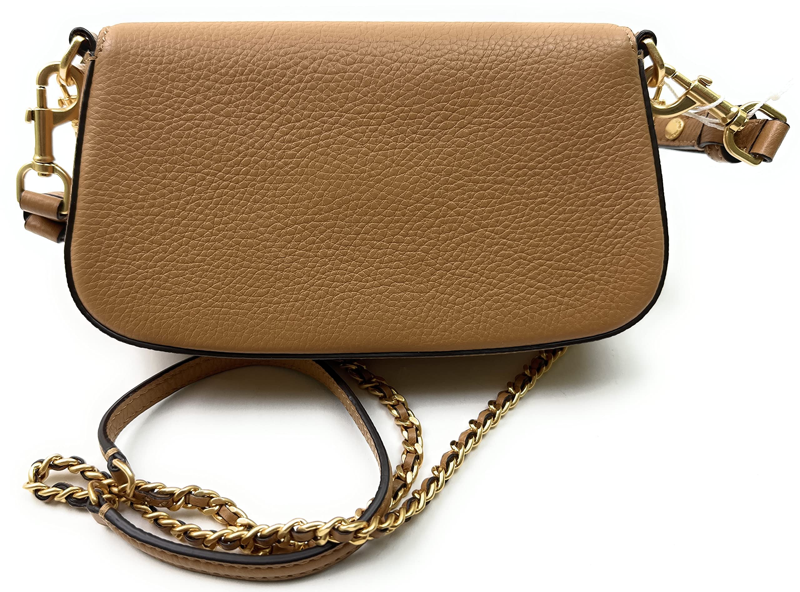 Tory Burch Britten Convertible Crossbody Bag With Gold Hardware (Tiramisu)