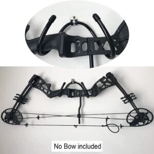 Pmsanzay 4 Pack Universal Bow Display Brackets Wall Hanger Hook Wall Mount Storage Rack to Display Your Bow - Sturdy Yet Flexible,Hold up to 20 Lbs - Easy to Install - Hold 4 Bow - No Bow