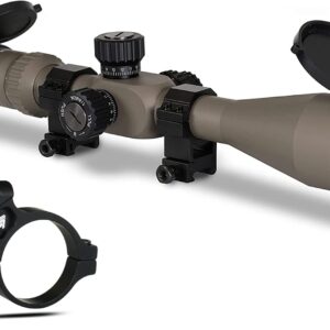 Monstrum G3 4-16x50 FFP Rifle Scope | Flat Dark Earth | Monstrum Rifle Scope Level Bubble | 30 mm Diameter | Bundle