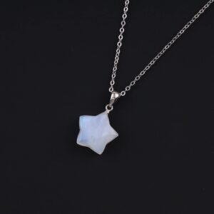 GAVU Star Pendant Moonstone Crystal Necklace for Women