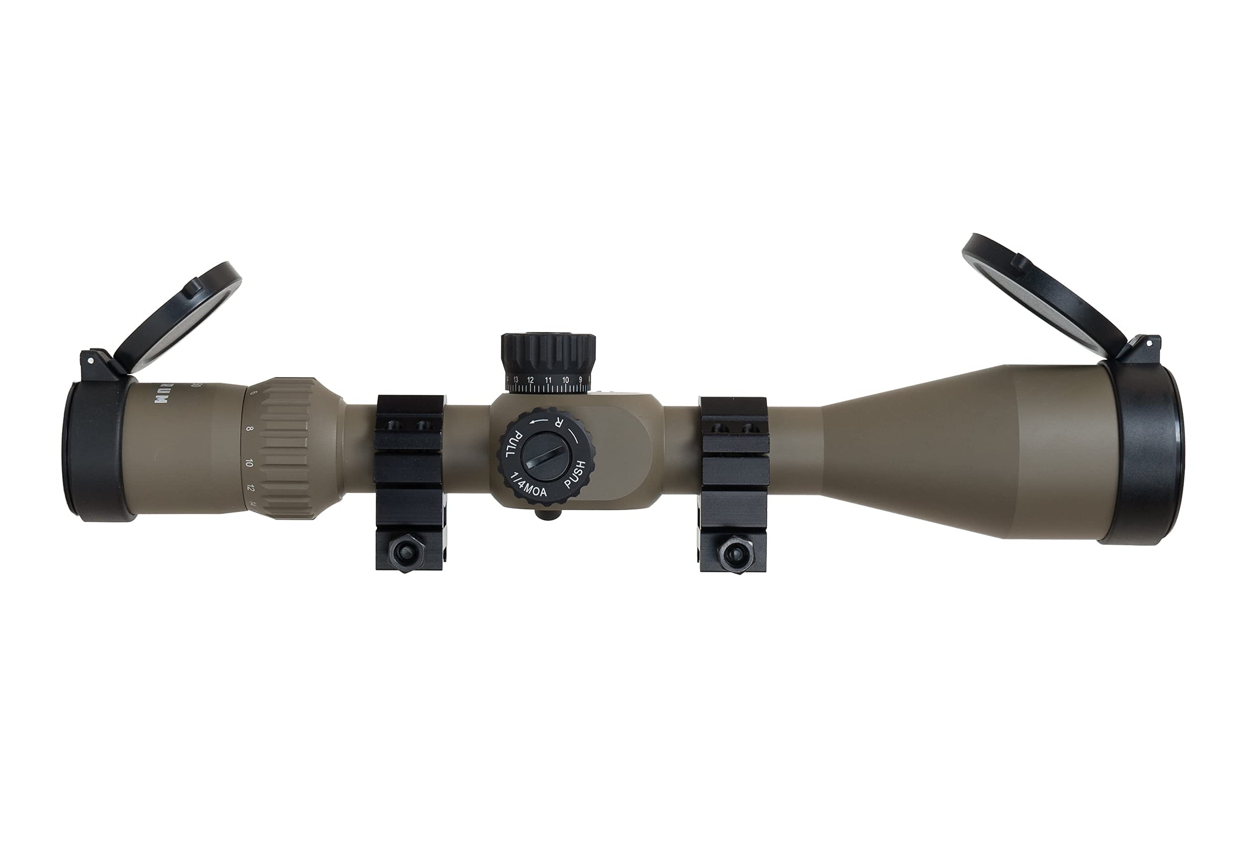 Monstrum G3 4-16x50 FFP Rifle Scope | Flat Dark Earth | Monstrum Rifle Scope Level Bubble | 30 mm Diameter | Bundle