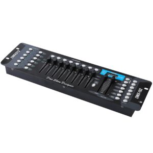 DMX Controller 192 DMX 512 Controller DJ Lights Controller Lighting Mixer Board DMX Console for Dj Lights, Party Light Shows Disco Pub Night Club Bars and Moving Heads