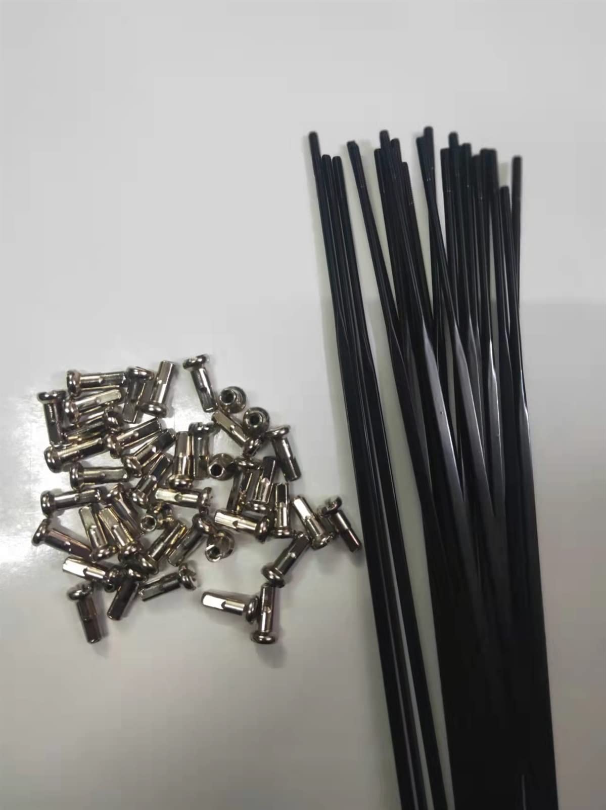 20 Pcs Straight Head Straight Pull Flat Spokes Mountain Bike Road Bike Flat Strip (Color : 278mm)