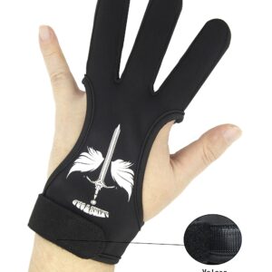 ANIMSWORD Archery Protective Glove Archery Shooting Gloves Three-Finger Archery Protective Gloves For Men nd Women.