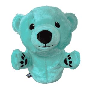 dinofactory anagom golf head cover polar bear driver headcover with lovely paws tiffany blue