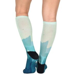 Sierra Socks Evergreen Pattern CoolMax Socks, Nature Collection for Men & Women Crew Socks