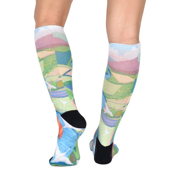 Sierra Socks Birds Eye View Pattern Unisex Socks - XL-Women Shoe Size (14+) / Buy 1 pr.