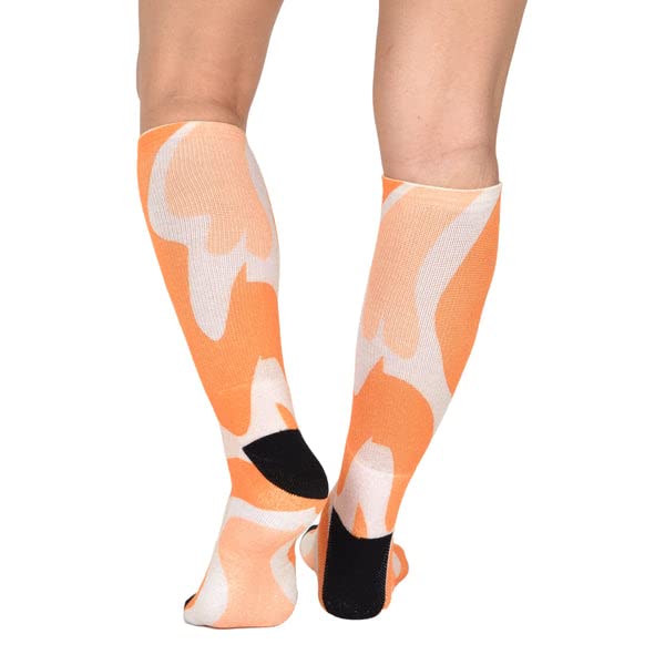 Sierra Socks Orange Creamsicle Pattern Unisex Socks - XL-Women Shoe Size (14+) / Buy 1 pr.