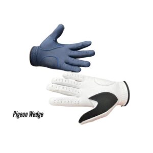 PIGEON WEDGE Leather Golf Glove Men for Right Handed Golfers, Lambskin Leather, Comfortable Design, Maximum Grip, All Weather Golfing Glove, Worn On Left Hand