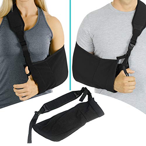 Arm Sling for Shoulder Injury by Support Brace for Women and Men, Wrist and Elbow Surgery with Adjustable Padded Arm Support Straps Postoperation Recovery Belt