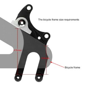 Ejoyous Disc Brake Adapter, Heavy Duty Aluminum Alloy Mountain Road Bicycle Brake Fixed Seat Adapter Converter Upgrade Accessory, Easy Installation