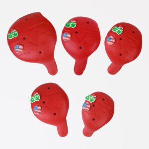 FRANKTECH Golf Club Covers 4pcs and 10pcs USA Flag Pins, Plastic Golf Head Covers for Driver Fairway Woods Hybrid, Driver Headcover Fit All Right-Handed Golf Clubs, Easy On Off, Washable, Funny