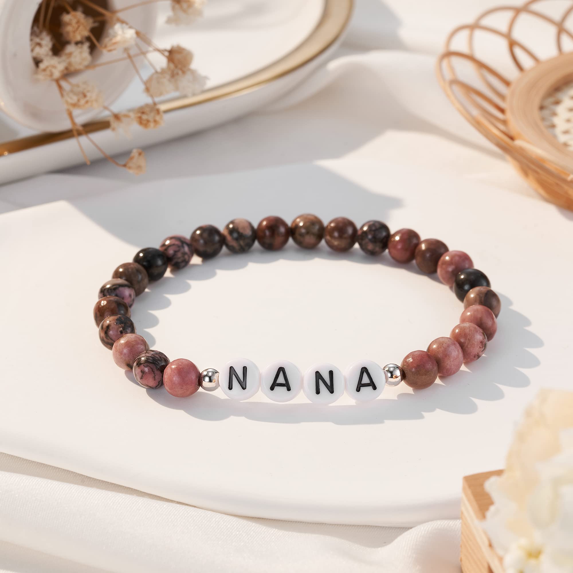 Lanqueen Nana Gifts Nana Mothers Day Gifts for Nana Bracelets Nanny Gifts Christmas Birthday Nana Bracelets for Women