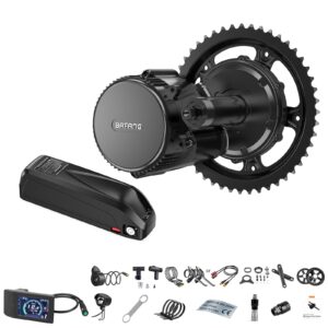 BAFANG 750W Mid Drive Kit with Downtube Battery 48V17.5Ah, BBS02 48V 750W Ebike Conversion Motor Kits with 500C Display&52T Chainring Electric Bike Conversion Kit-Fit BB68-73mm Bike