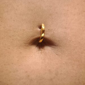 QWALIT Gold Belly Button Ring Belly Rings for Women Belly Button Rings Surgical Steel Clicker Belly Ring Simple Belly Piercing Belly Button Piercing Jewelry