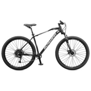 schwinn taff mountain bike, 29-inch wheels, 8 speeds, black/white