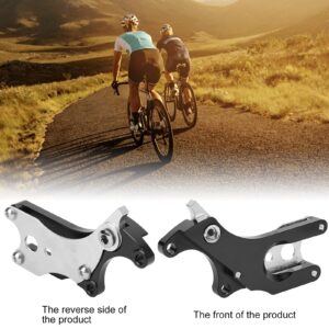 Ejoyous Disc Brake Adapter, Aluminum Alloy Fixed Seat Disc Brake Converter Mounting Adapter Rear Wheel Heavy Duty Conversion Modification Accessories for Mountain Bikes Road