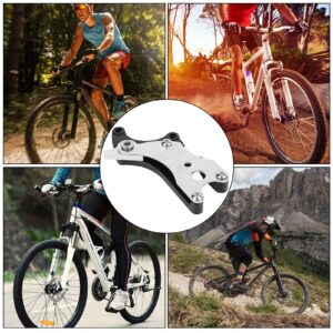 Ejoyous Disc Brake Adapter, Aluminum Alloy Fixed Seat Disc Brake Converter Mounting Adapter Rear Wheel Heavy Duty Conversion Modification Accessories for Mountain Bikes Road