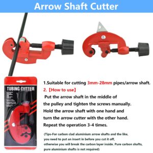 limaity Arrow Shaft Cutter Tools Fletching Removal Tool Archery Arrow Building Tools Burr Polisher Sandpaper Sanding Arrow Multifunctional Repair Tool Arrows Accessories