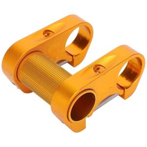 zechao bike double stem,1in/25.4mm adjustable aluminum alloy extender handlebar riser for folding bikes mountain bikes bmx road bike bike stem (color : gold, size : 25.4mm)