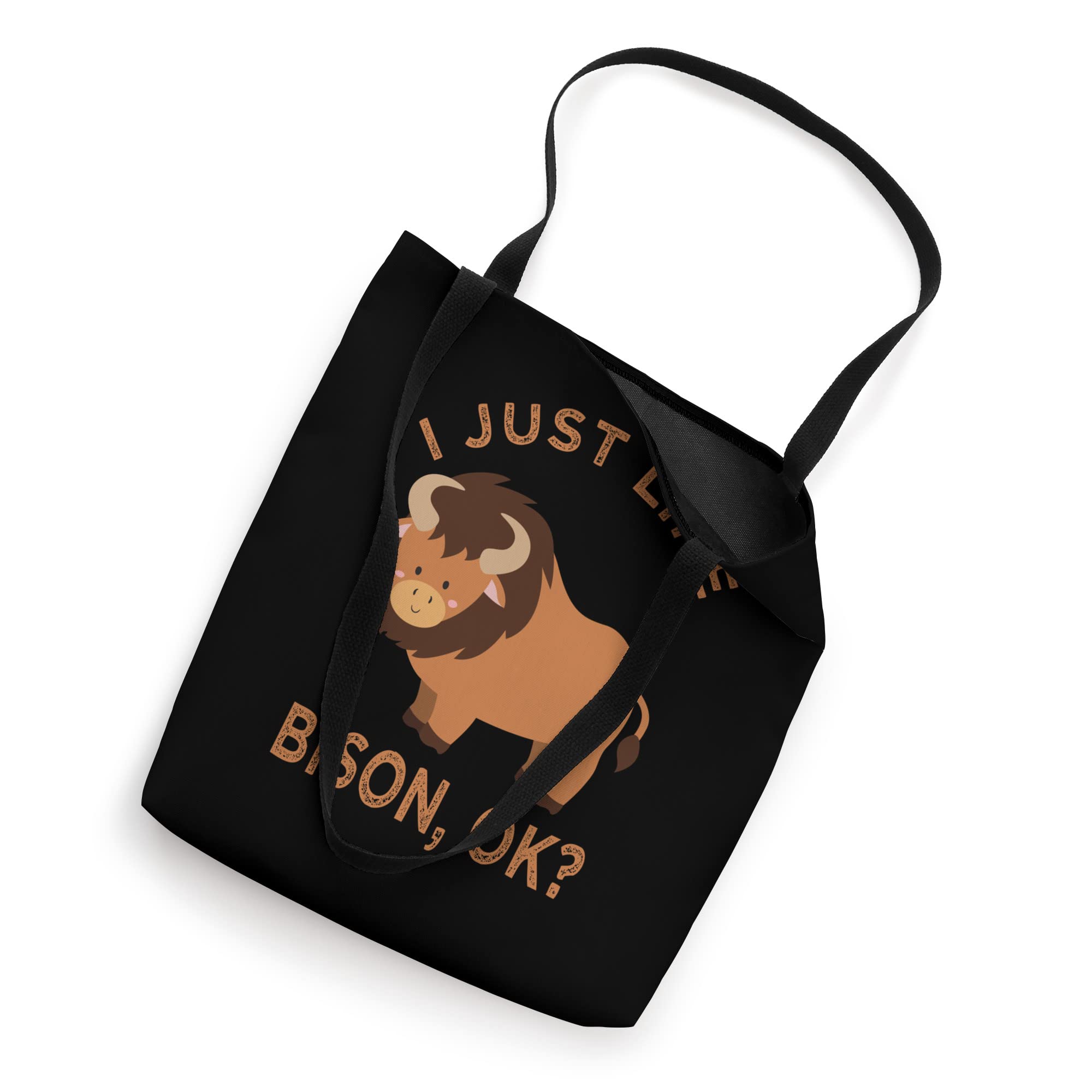 I Just Like Bison Vintage Funny Bison Tote Bag