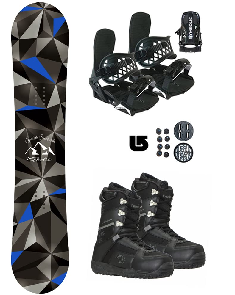 Symbolic Arctic Snowboard & Bindings & Northwave Boots Z22 Mens 7.5 8 Complete Package (Boot Fits Men 7.5-8 (z22), 140cm Arctic Rocker)