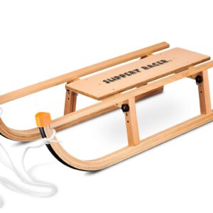 Slippery Racer Kids Wooden Foldable Snow Sled