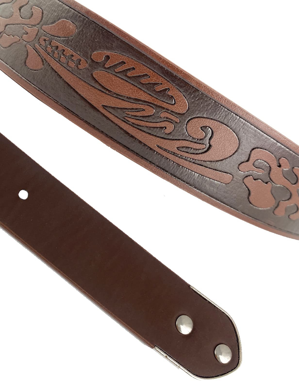 TOPACC Western Embossed Engraved Tooled Leather Belt for Women Brown Cowgirl Cowboy Country Belts for Jeans Pants Girls