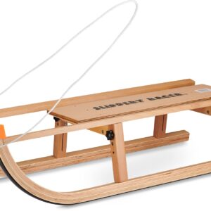 Slippery Racer Kids Wooden Foldable Snow Sled