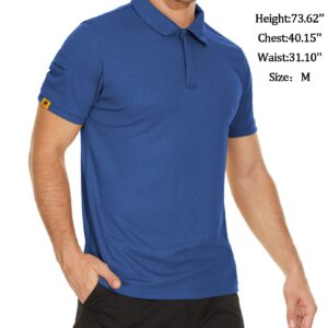 V VALANCH Short Sleeve Polo Shirts for Men 2 Pack Summer Shirt Moisture Wicking Golf Polo Tennis Shirt