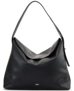 dkny tania hobo, black/silver