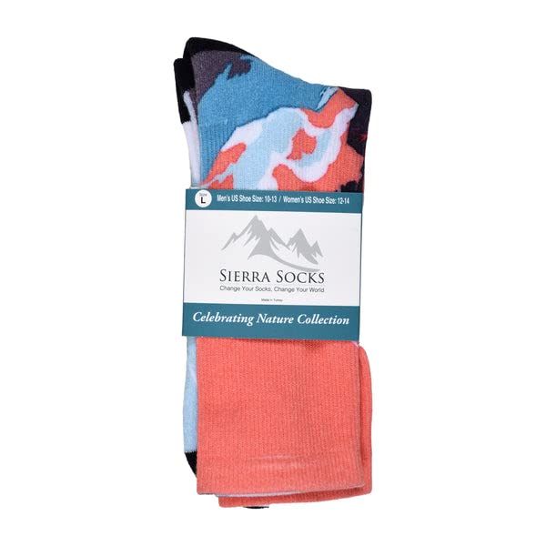 Sierra Socks Alpine Racer Pattern Unisex Socks - XL-Men Shoe Size (13+) / Buy 1 pr.