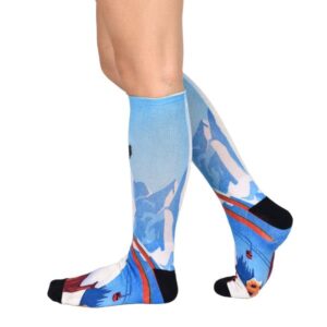 sierra socks slippery slopes pattern unisex socks - l-men shoe size (10-13) / buy 1 pr.