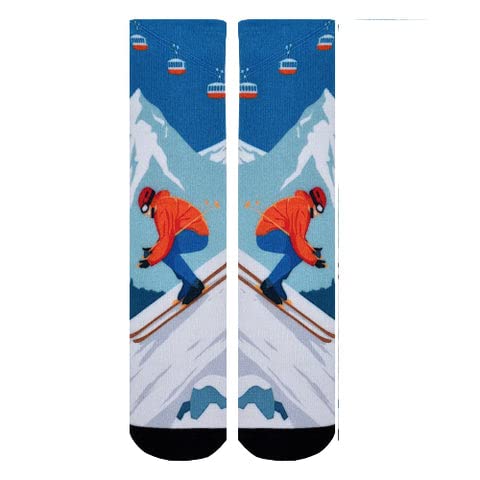 Sierra Socks Steep Slopes Pattern Unisex Socks - L-Men Shoe Size (10-13) / Buy 1 pr.