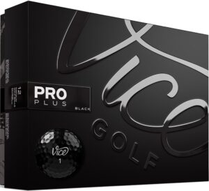 vice golf limited edition pro plus golf balls (black)