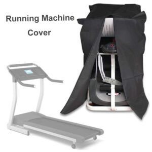 YaptheS Treadmill Protective Cover, Waterproof Foldable Treadmill Cover with Zipper Closure, Ideal for Indoor Outdoor 95x75x160cm, Gym Treadmills