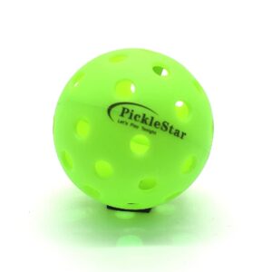 PickleStar LED Light Up Pickleball Balls, Glow in The Dark Pickleball Balls, Offcial Size OutdoorPickleBalls with Light 4 Pack LED Light Up Pickle Balls, Unique Gift for Pickleball Lovers