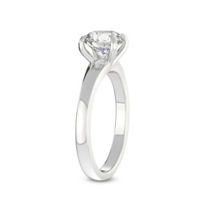 FRIENDLY DIAMONDS 1 Carat | IGI Certified Oval Shape Lab Grown Diamond Engagement Ring | 14K Or 18K in White, Yellow Or Rose Gold | Arielle Solitaire Diamond Engagement Ring | FG-VS1-VS2 Quality