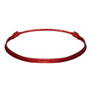 luck strings adjustable wax nylon cord bracelet for men women adult - leather imitation string unisex waterproof boy girl friendship gift (red, one size)