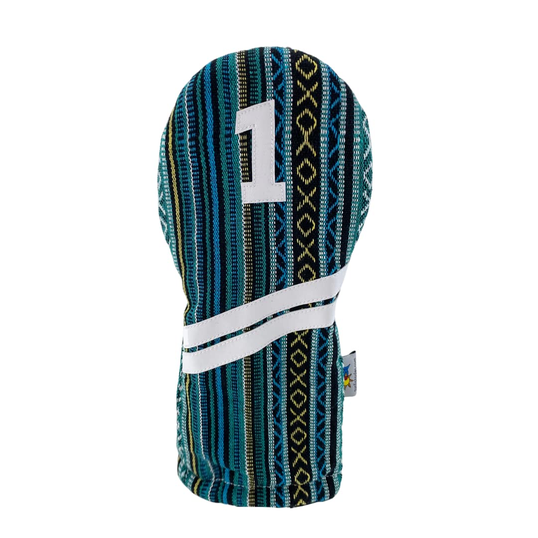 Peacock Woven Ace Style Driver Golf Club Headcover by Sunfish