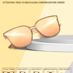 LVIOE Polarized Sunglasses for Women Modern Cute Cat Eye Style UV Protection LS1627s