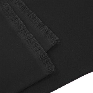 Scarf for Men Fall Winter Warm Scarves Soft Tassel Cashmere Feel Scarf Solid Black