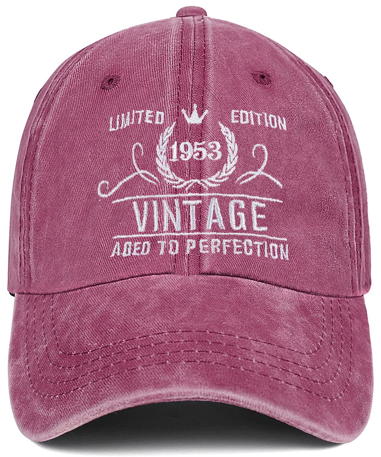 70th Birthday Gifts for Women Men Vintage 1953 Baseball Cap Ideas Gift Embroidery Party Hats Parents Turning 70 Th (Vintage 1953-Pink 2)