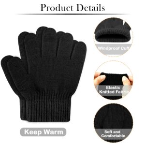 ONESING 6 Pair Baby Gloves Toddler Gloves Toddler Winter Gloves Kids Gloves Winter Stretchy Knit Gloves for Kids Boys Girls