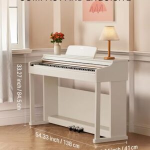 Donner DDP-100 Digital Piano White with Piano Bench